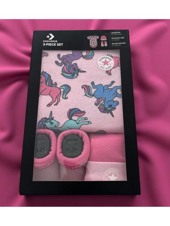 Converse Other - Converse  🦄 Unicorn 3 Piece Set Size 6-12 months Brand New